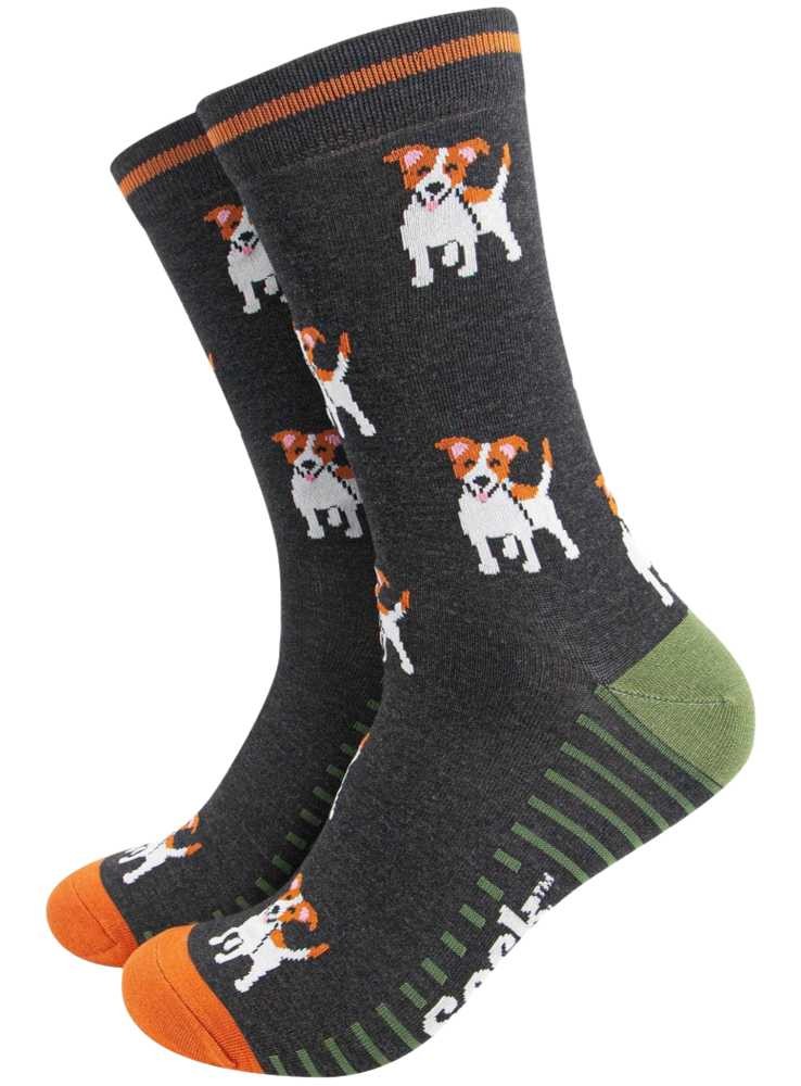 Bambus strømper Jack Russell, herre, fra Sock Talk