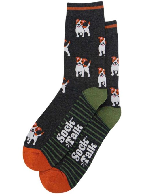 Bambus strømper Jack Russell, herre, fra Sock Talk