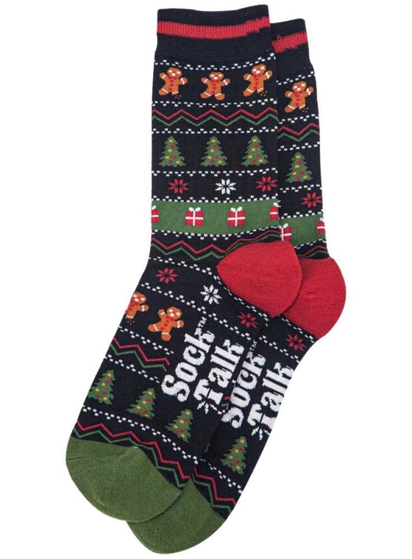 Bambusstrømper i gaveæske, juletræspynt, herre, fra Sock Talk