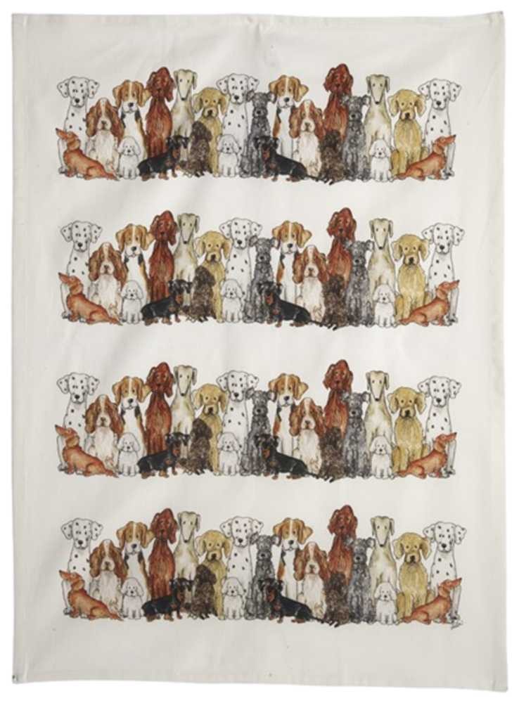 Viskestykke med hunde