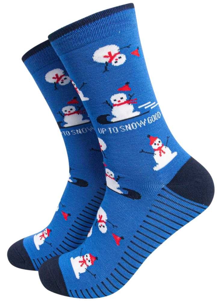 Bambus strømper snemand, herre, fra Sock Talk
