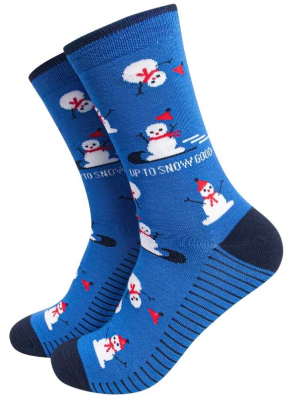 Bambus strømper snemand, herre, fra Sock Talk