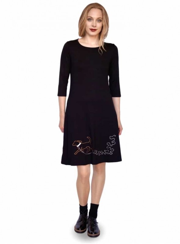 Kjole Bazinga Dogella Black