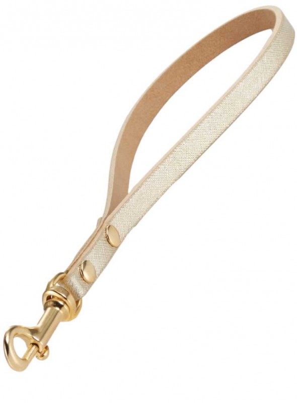 Læder håndtag til luksus-line Mango toy, guld